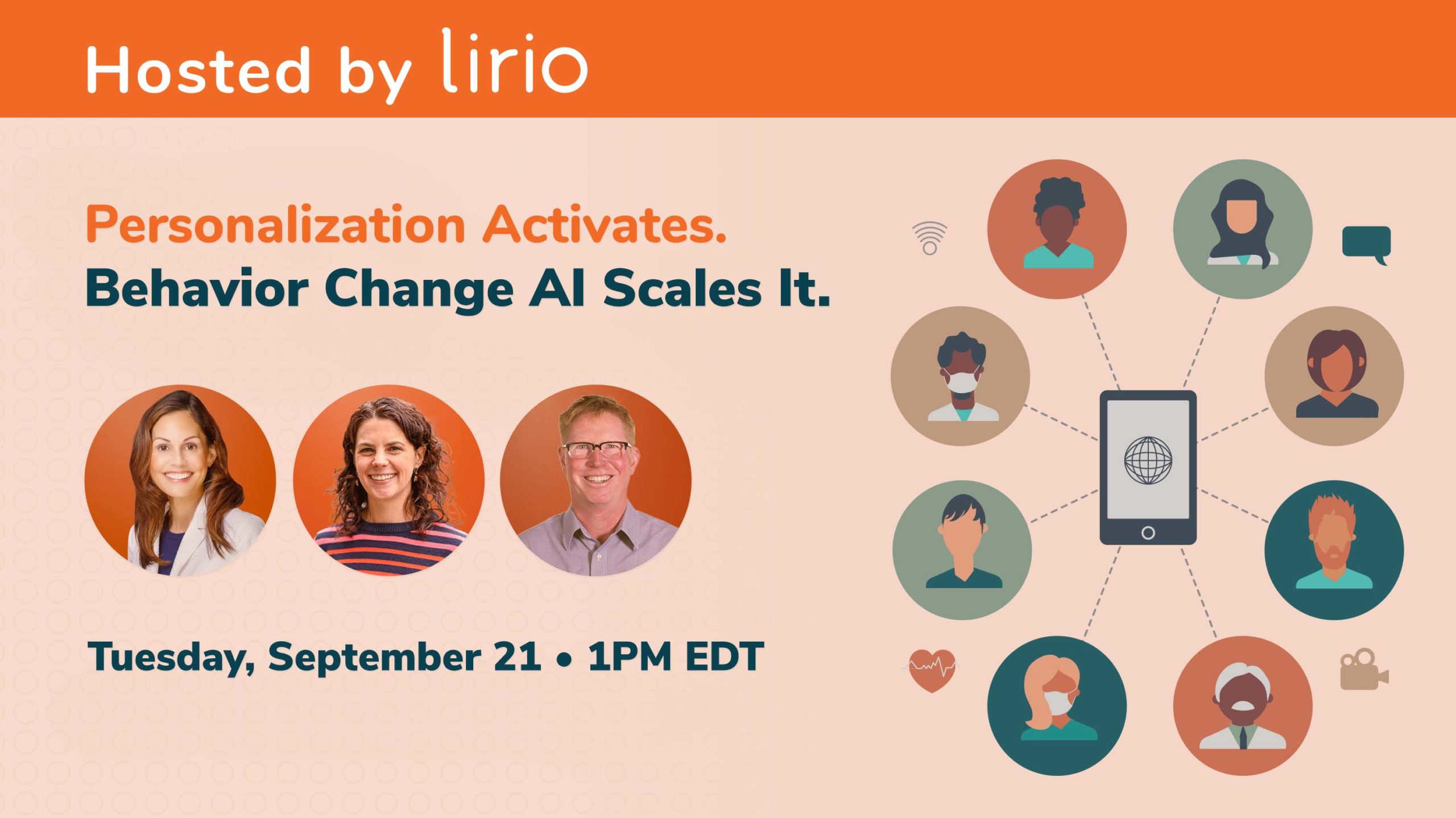LRO Webinar Graphic Personalization Activates Behavior Change AI Scales It I.02 Webinar on precision communications to improve population health