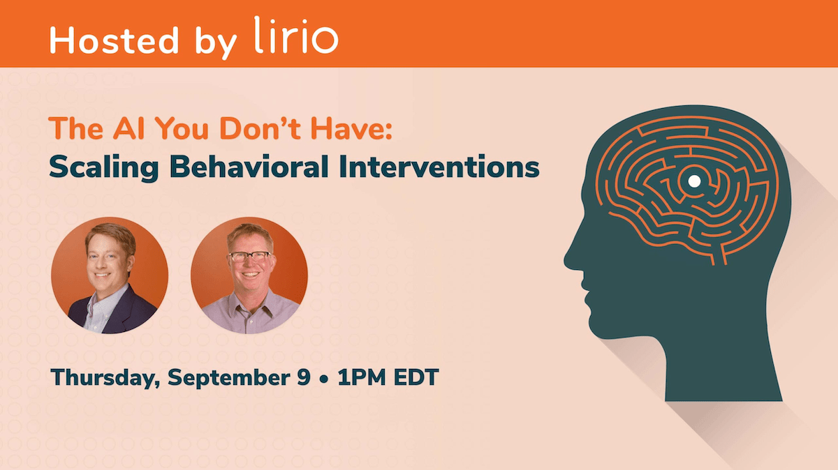 The AI You Dont Have: Scaled Behavioral Interventions Webinar on precision communications to improve population health