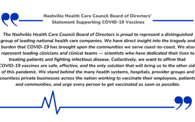 Lirio CEO Marten den Haring signs Nashville Health Care Council Statement in Support of COVID-19 Vaccinations