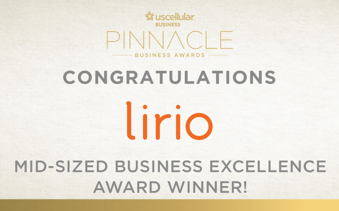 Lirio recognized as Mid-Sized Business Excellence Recipient at Pinnacle Business Award